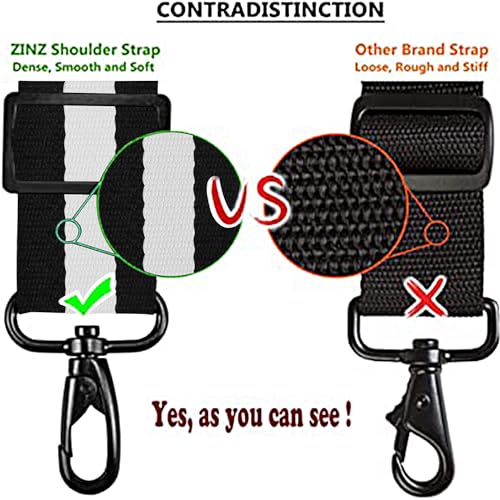Image of ZINZ Bag Shoulder Strap, Padded Adjustable Shoulder Strap Replacement