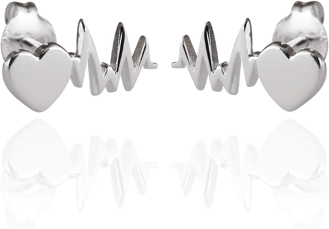 FashionJunkie4Life Sterling Silver Hobby Stud Earrings with Butterfly Backs