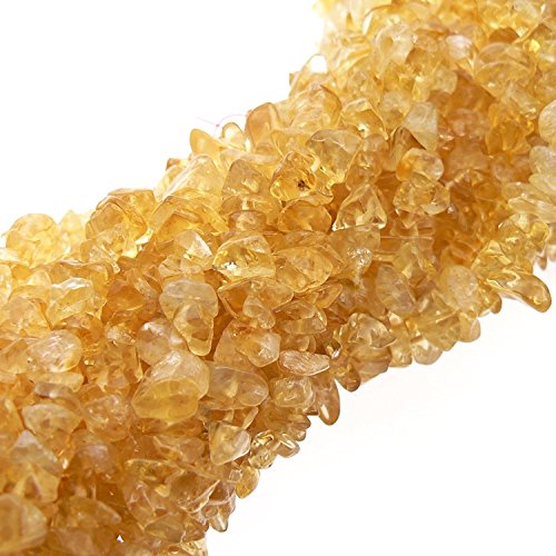 Citrine naturelle en perles de puce pour réparer et enfiler vos colliers