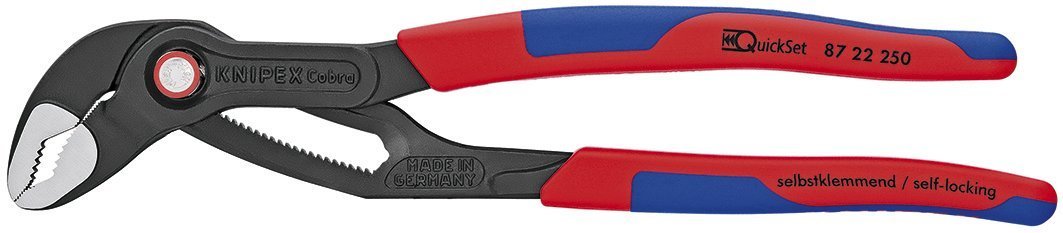 Draper 53953 Knipex Quickset szczypce do pomp wodnych, wielokolorowe, 250 mm
