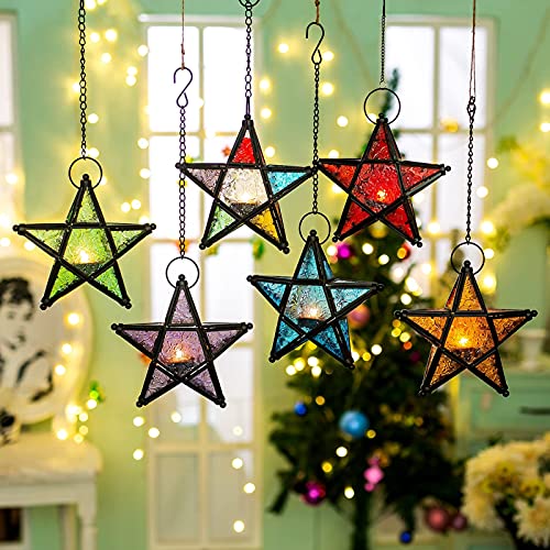 Farol decorativo morado Romadedi para iluminar ventanas y crear ambientes acogedores 5
