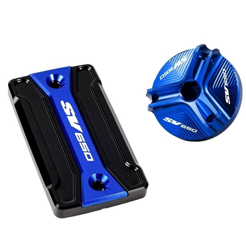 Motorrad Bremsflüssigkeitsdeckel Aus Alu - Passend Für Suzuki SV650 1999-2022 - Korrosionsschutz & Einfach Montierbar