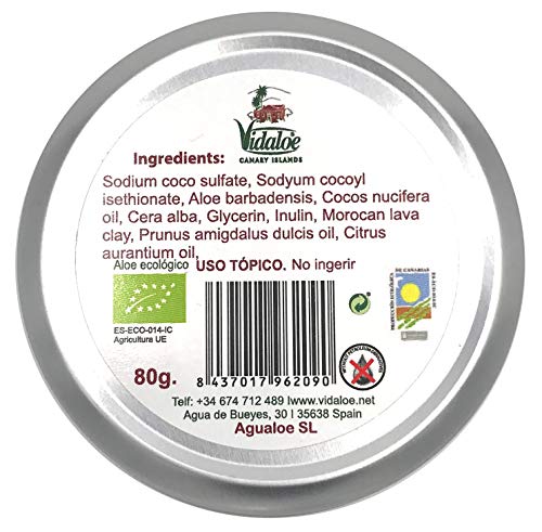 Vidaloe Solid shampoo with aloe vera 80 g (almonds), 80 g (Pack of 1) - Image 2