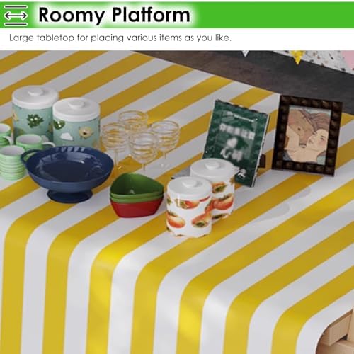 Collapsible Wooden Market Stall Display Stand, Portable Street Food Vending Cart for Farmers Markets, Craft Shows, Retail, Gifts & Flowers,Style C-W 150cm(59