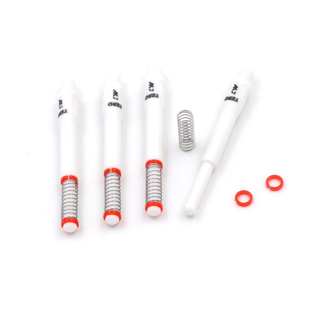 CUESOUL 4 pcs TERO AK7 Dart Shafts Built-in Spring Telescopic for Steel Tip Darts and Soft Tip Darts
