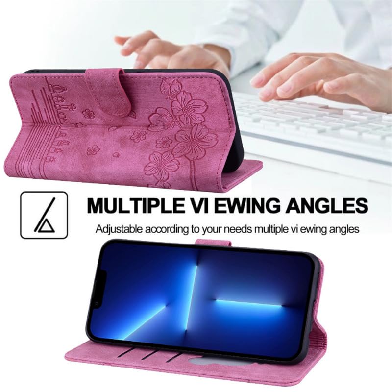 Étui compatible avec Samsung Galaxy Z Fold 7 housse portefeuille marron