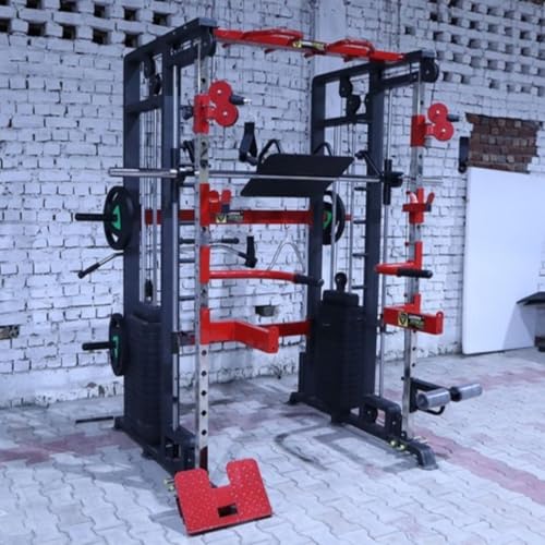 Image of GAMMA FITNESS FTS- 101 Multi Gym Fuctional Trainer with Adjutable Exercise Gym Bench MB-900| for Commercial Gym or Home Gym Setup|