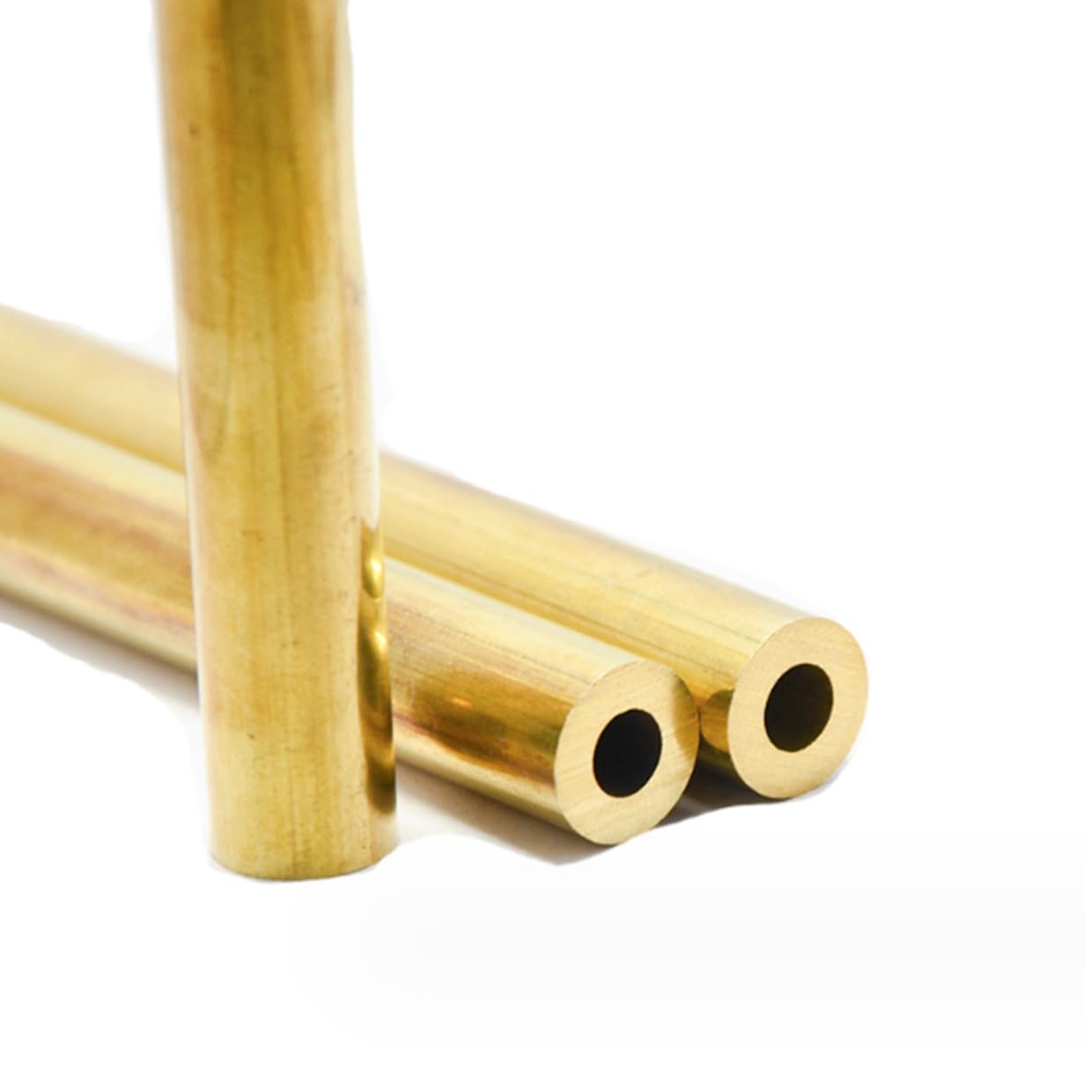 Tubo Tondo in Ottone H62 50cm 13mm Diametro Esterno Spessore Parete 0,5/1/1,5/2mm Senza Saldatura