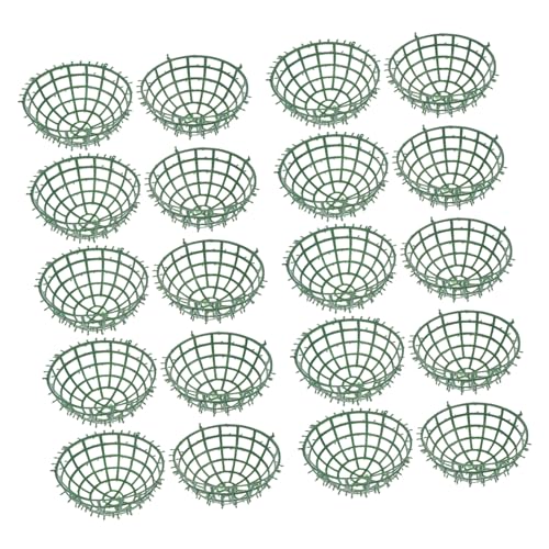 Yardenfun 10 Pcs Plastic Floral Rack Flower Arranging Rack Decorative Flower Frame Grass Ball Frame Party Flower Holder Flower Ball Racks DIY Flower Arrangement Shelf Wedding Props