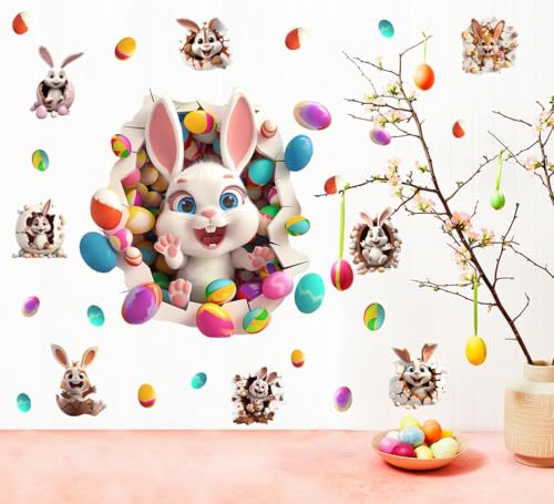 Large-3D-Easter-Bunny-Wall-StickersLovely-Rabbit-with-Easter-Eggs-Vinyl-Wall-Decals-Removable-Colorful-Easter-Bunny-Crack-Hole-Wall-Art-for-Spring-Holiday-Kids-Bedroom-Playroom-Decor Large 3D Easter Bunny Wall StickersLovely Rabbit with Easter Eggs Vinyl Wall Decals Removable Colorful Easter Bunny Crack Hole Wall Art for Spring Holiday Kids Bedroom Playroom Decor