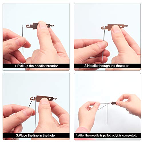 image for Phinus 20pcs Stainless Steel Needle Threader Embroidery Cross Stitch N