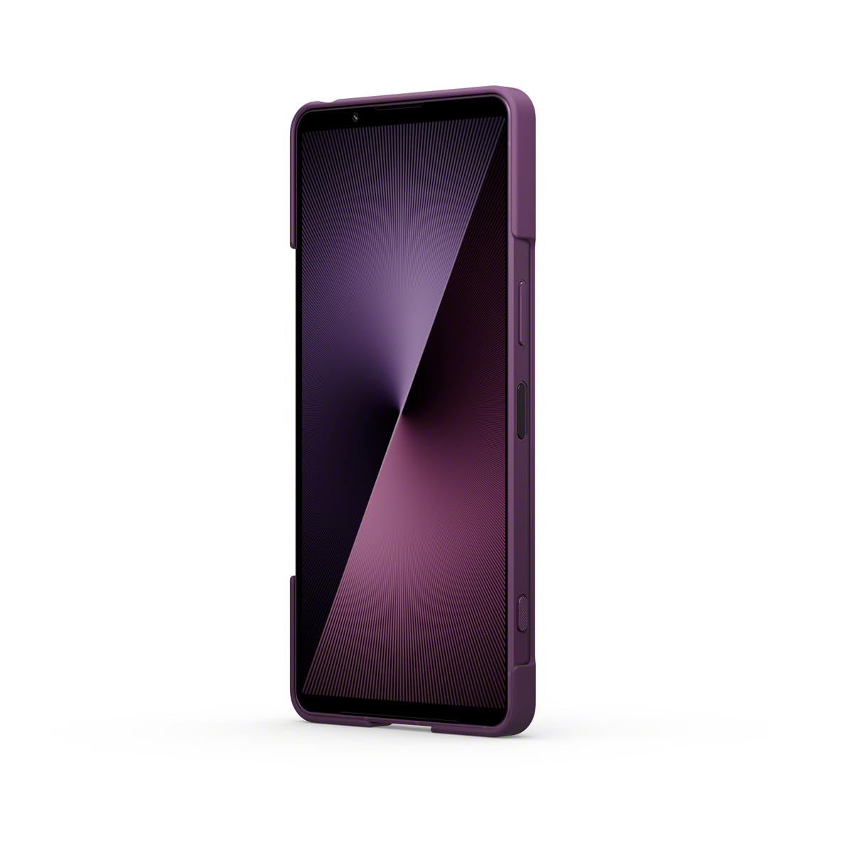 Sony Stylowa osłona z podpórką do smartfonu Xperia 1 VII | Pasek zapobiegający | Uniwersalna podpórka i nowy pasek z pierścieniem z myślą o wygodzie i lepszej ochronie, Ciemnoróżowy