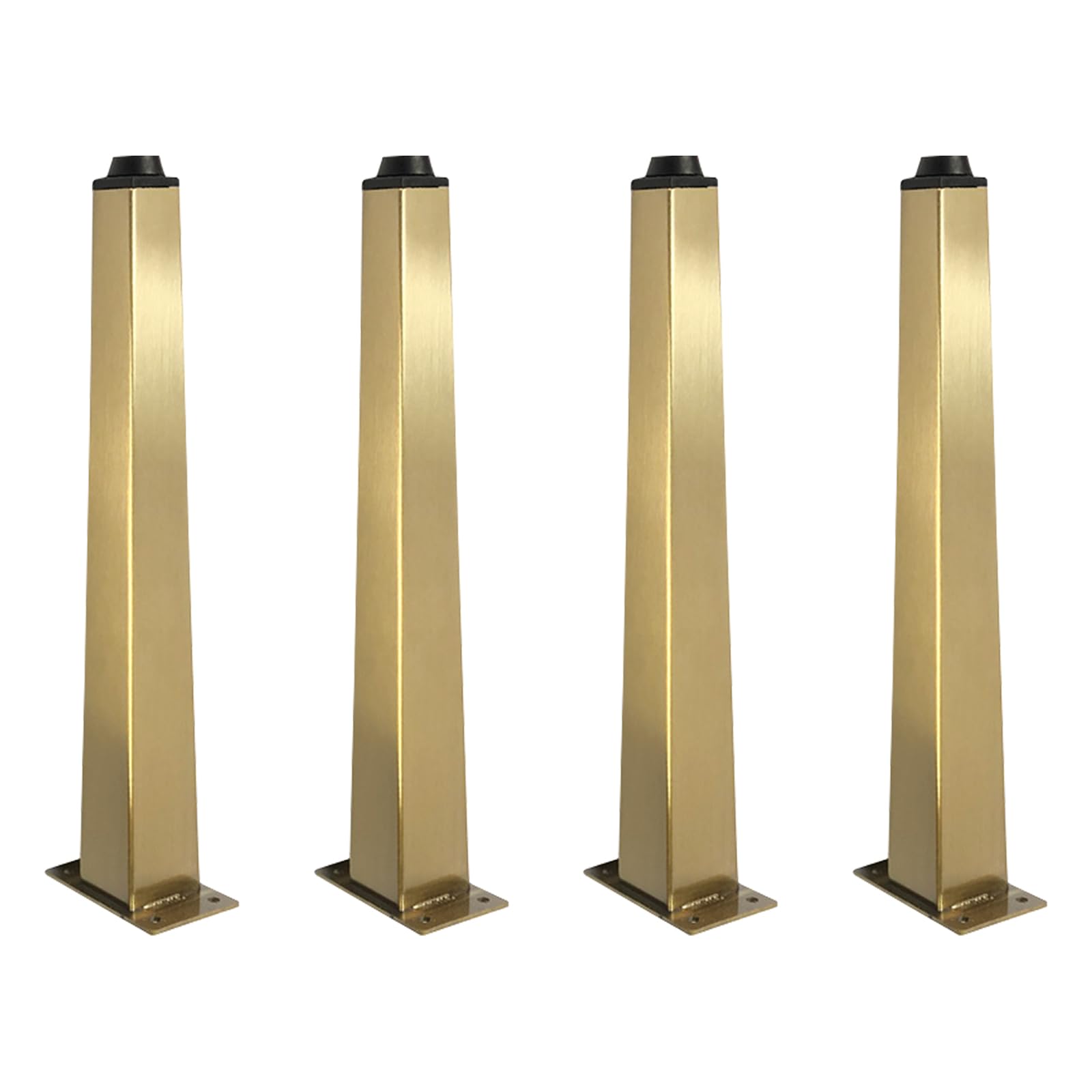 Patas de Mesa Regulables, 4 Piezas Pies de Muebles Regulables Pies Mesa Dorado Cepillado Patas Armario Acero Inoxidable | Galvanoplastia Pata para Cama Altura: 7-61cm Pata de Sofá Gabinete 31cm/12.2"