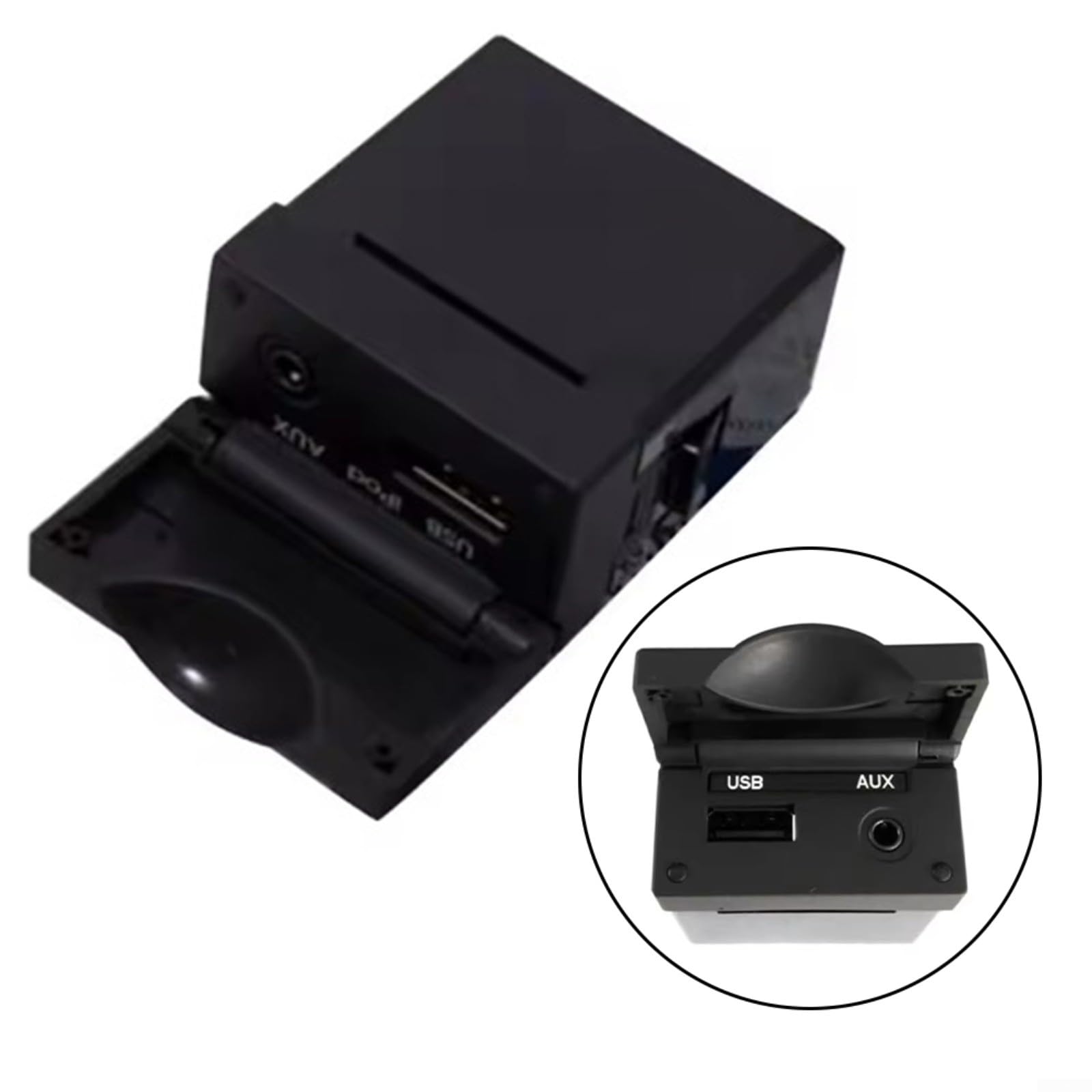 Presa USB AUX per console centrale per Hyundai Genesis Coupe 2010-2012, ingresso audio per adattatore porta 96120-2M100, ABS nero