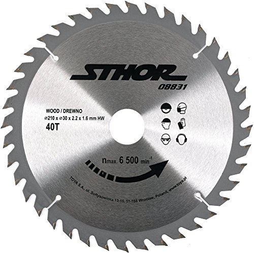 STHOR 08831 - TCT Lame en bois D210 D30 T40