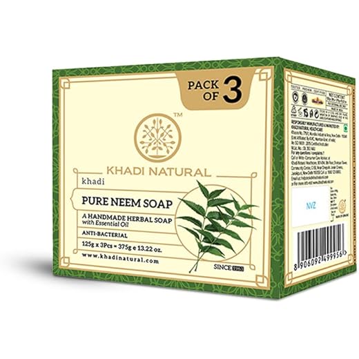 Khadi Neem Acne Soap - Pack of 3 125g
