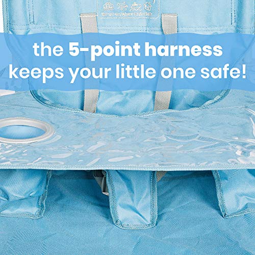 Image of ciao! baby Portable High Chair, for Travel and Camping, Slate Blue