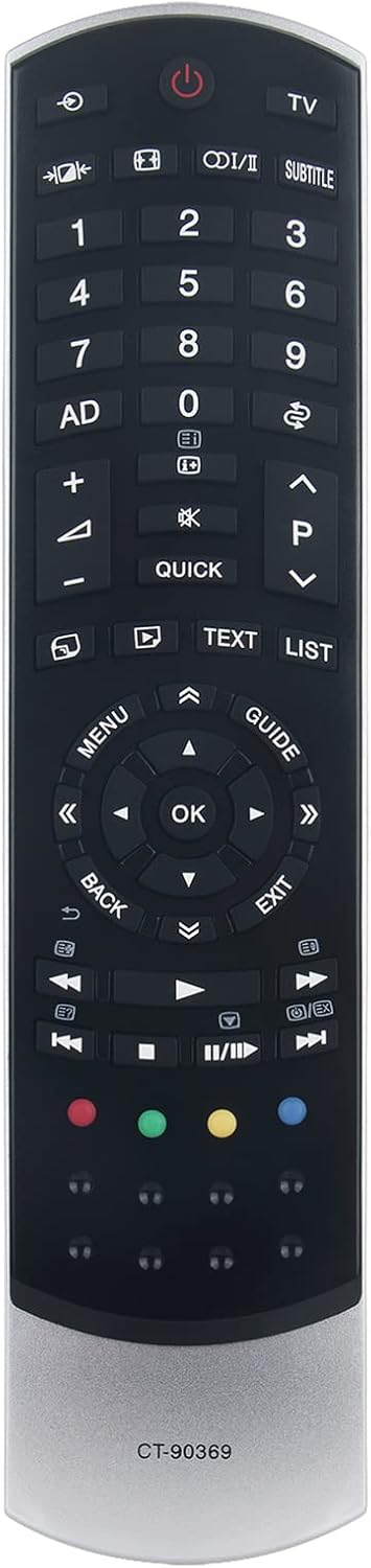 ALLIMITY CT-90369 CT90369 Remote Control Replace fit for Toshiba TV 32SL833G 42SL833G 32SL863N 42SL863F 37SL863N 46SL833G 37SL863 42SL863G 42SL833 46SL863N