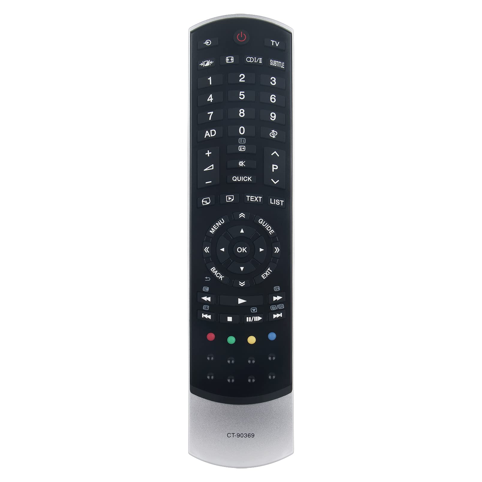Mando A Distancia Universal Para TV Toshiba - Modelo CT-90369, Compatible Con Varios Modelos SL, Alcance 10m