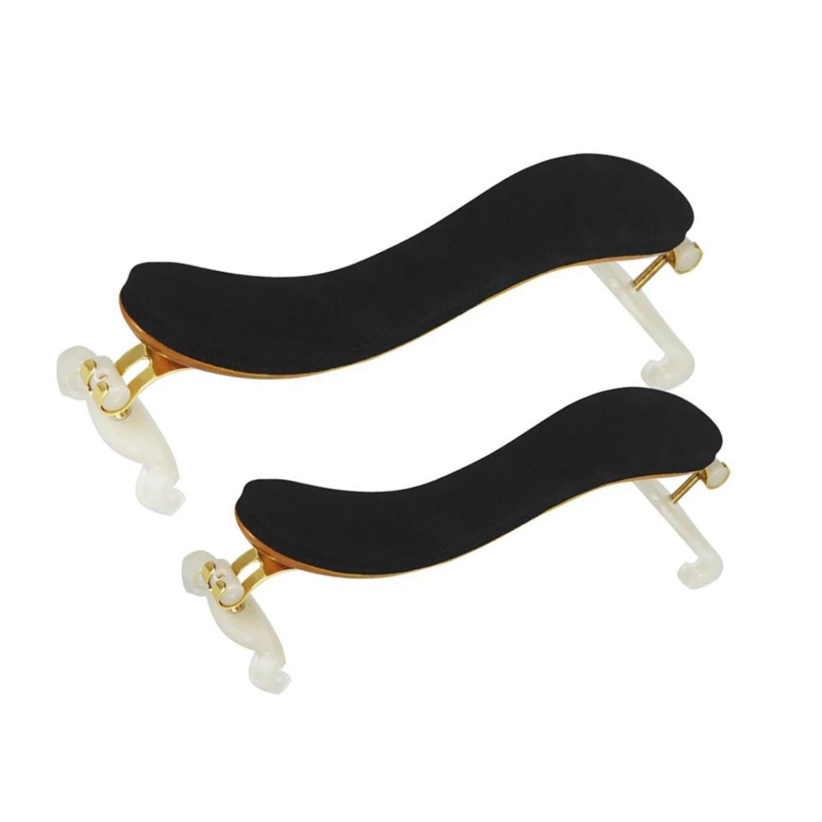 Reposapiés para violín Almohadilla de hombro ajustable para violín accesorios profesionales para instrumentos de cuerda 1/2 1/4 3/4 y 4/4 color negro(1-2 1-4)