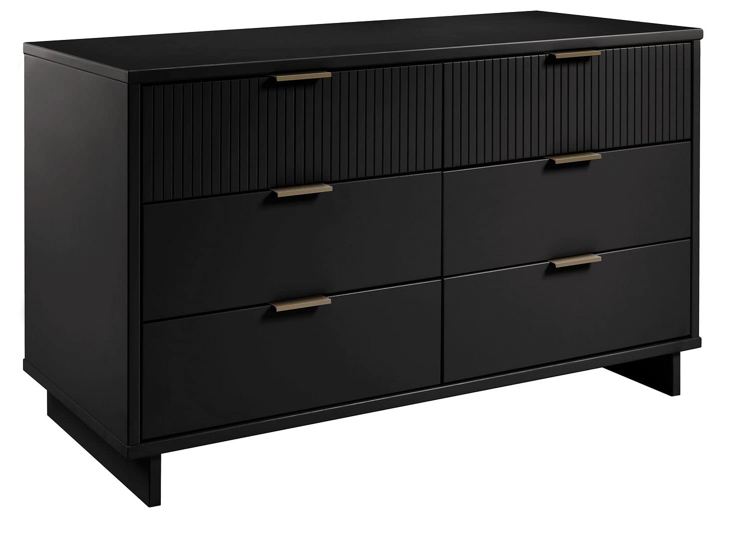 Granville 55Inch Modern Double Wide Dresser with 6 Full Extension Soft