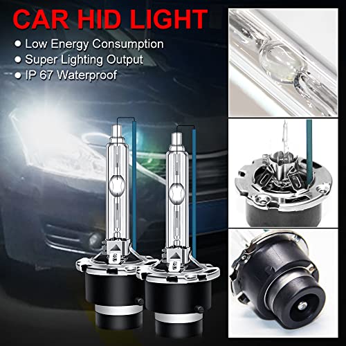 Auto D2S Xenon HID Fari Lampadina 35W 6000K Bianco...