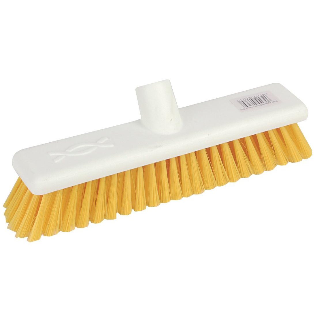 Jantex Yellow Robert Scott Soft Bristle Hygiene Broom Head 300(L)Mm/12 Inch, Colour Coded For Separate Area Cleaning, Machine Washable, Soft Bristles Prevent Scratching Floor, Dn831