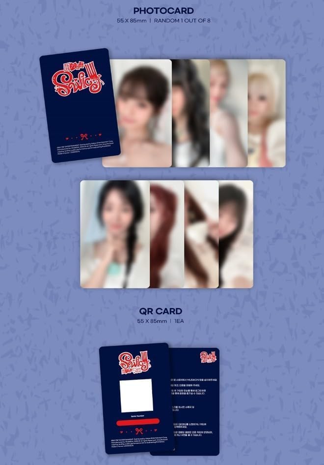 UNIS SWICY [Keyring 8 Ver Set] 2nd Mini Album + Extra photocards