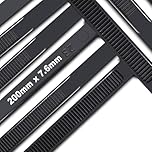 Cable Ties,200mm×7.6mm Heavy Duty with 70 kg Tensile Strength Large UV Resistant Strong Nylon Cable Zip Ties(100 Pieces),Black