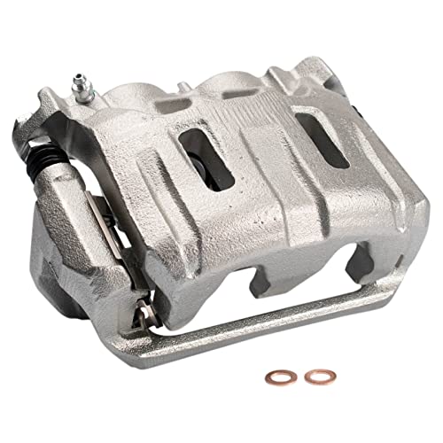 Image of TRQ Front Right Brake Caliper w /Bracket Passenger Side