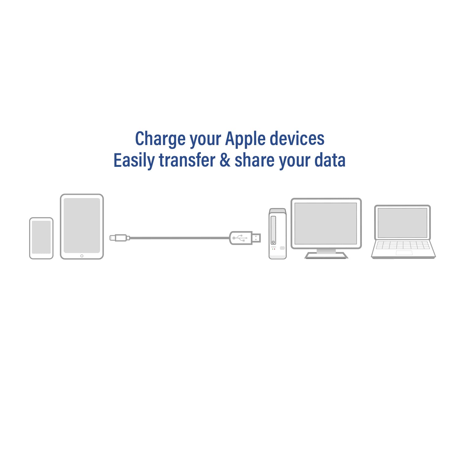 ACT AC3011 Câble USB vers Lightning 1 m