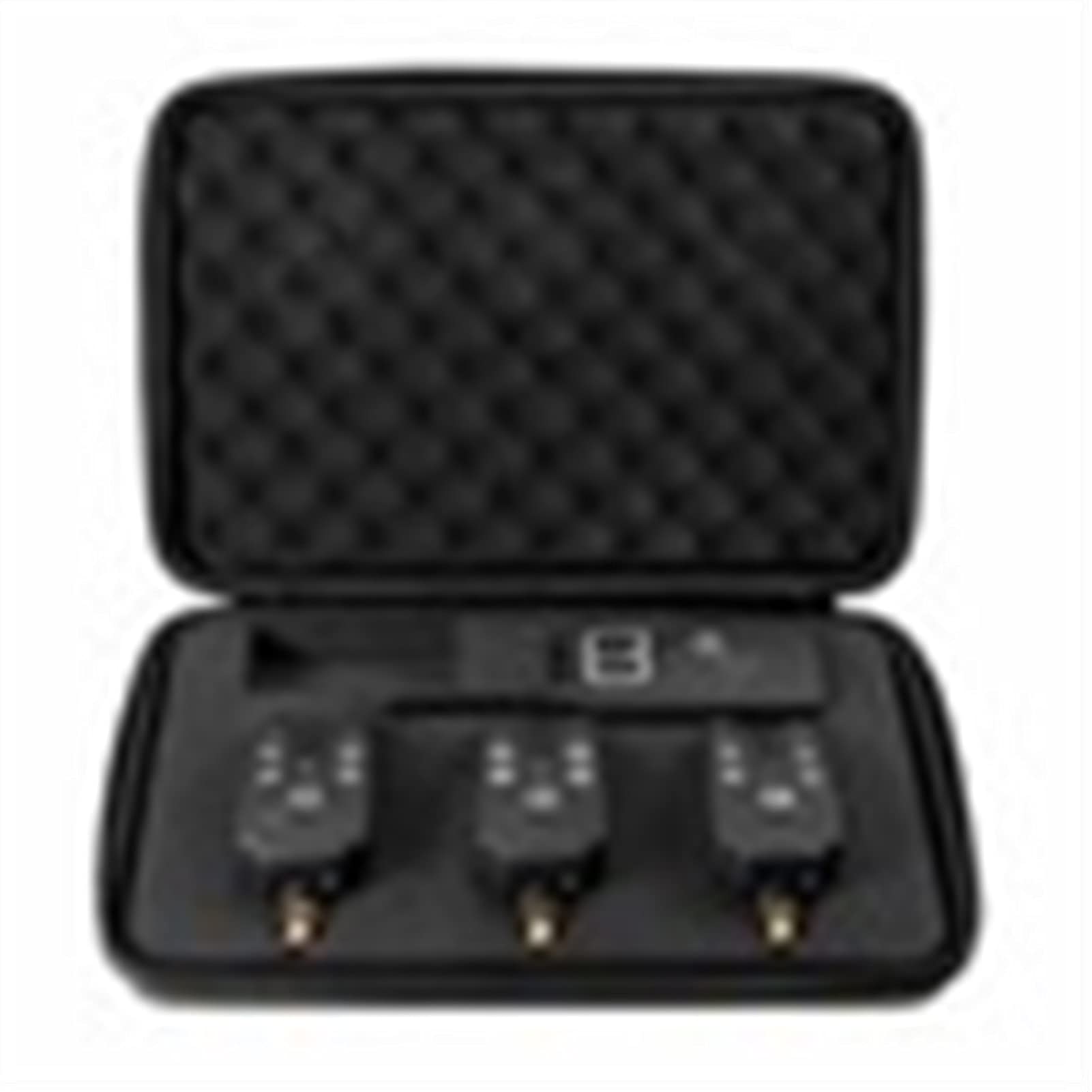Fouillard de pêche sans Fil Alarm Finder Sound Alerte Screen Digital Bite Fish Bite Récepteur d'alarme Ensemble avec Caisse Carpe Pêche Tackle,Rechargeable Longue DuréE(Style 6)