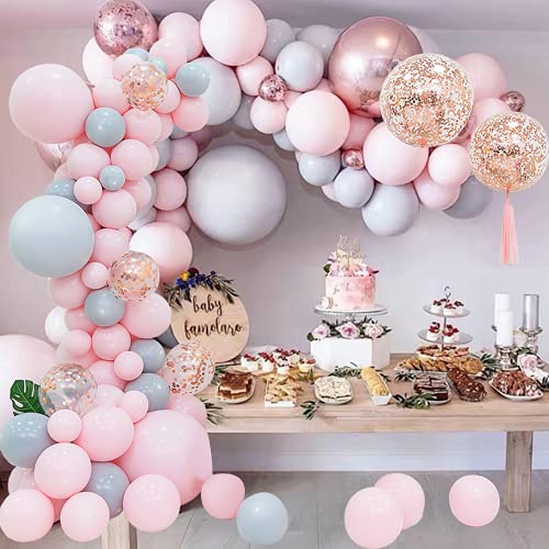 YAGUBLKJ Ballon Girlande Kit, 170 Stück Macaron Bunte Luftballons Kettenset Cover