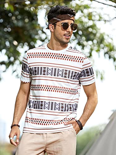 TOPLOT T-Shirt for Men Casual Printed with Short Sleeve (Mens-T-shirt-5056)