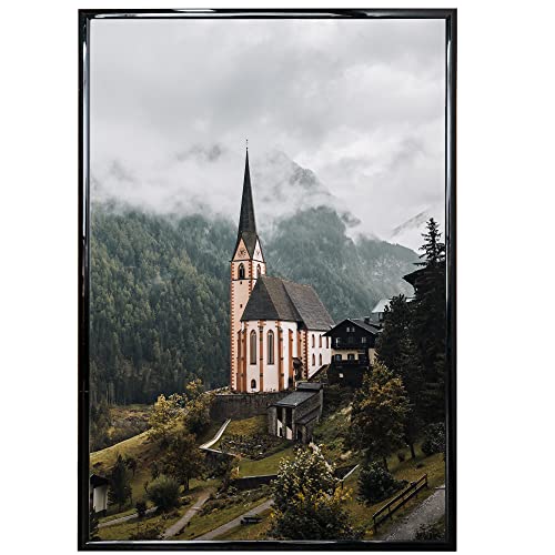 protection poster - GraduationMall 24x36 Poster Frame with UV Protection Acrylic,Hanging Hardware for Wall Mounting,Display Picture Vertically or Horizontally