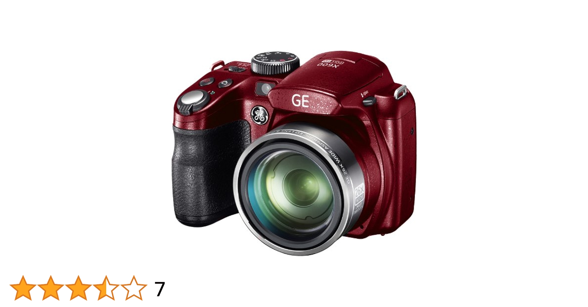 【美品】GE デジタルカメラ X600 1440万画素 光学26倍 レッド Amazon.co.jp: GE デジタルカメラ X600 1440万画素 光学26倍