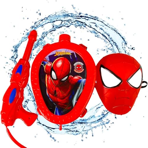 Image of Macare Spider-Man Tank Water Backpack Holi Pichkari Toy for Boys, Girls, and Kids - Fun Water Gun for Playful Celebrations!