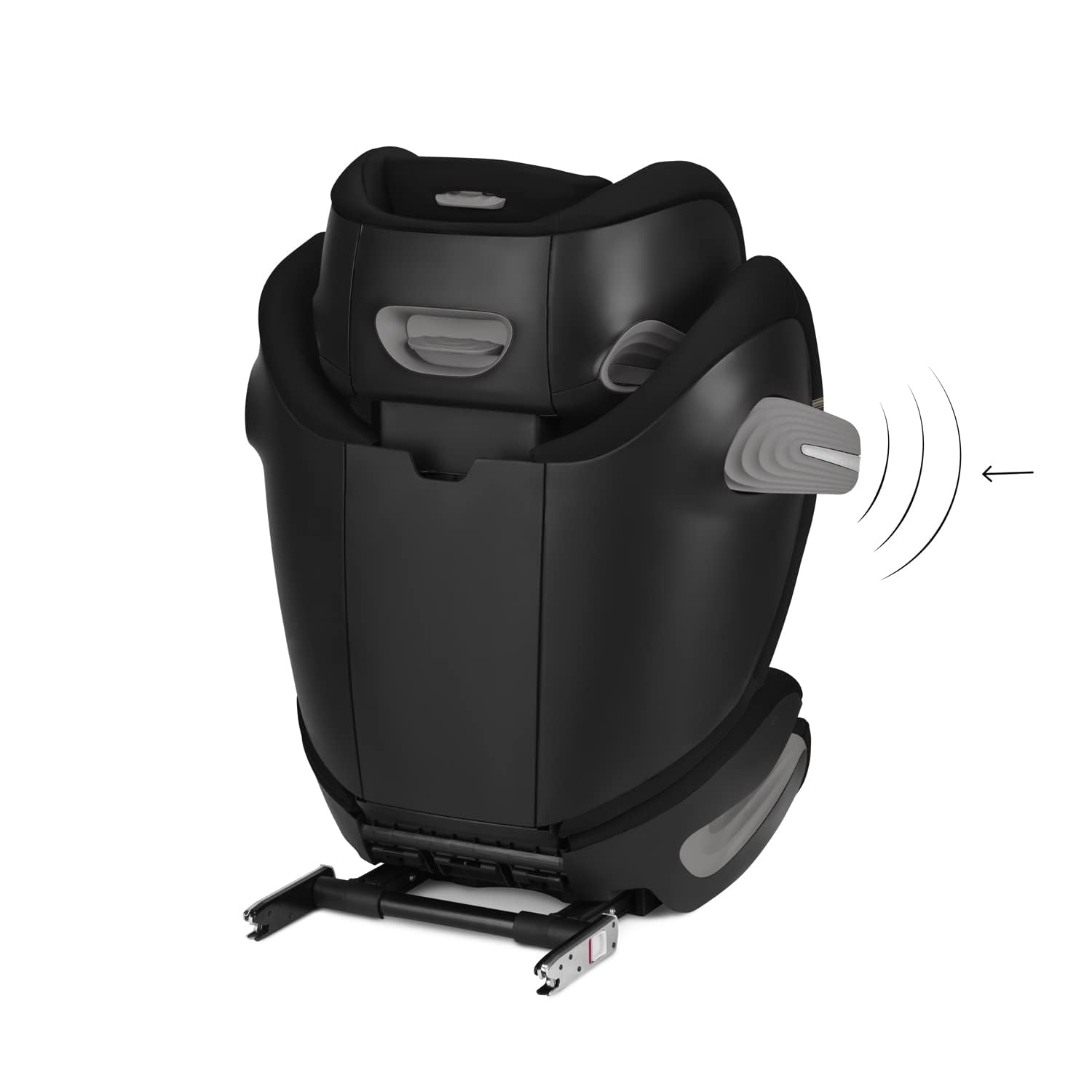 CYBEX Gold Siège Auto Solution S2 i-Fix, Pour les Voitures Avec et Sans ISOFIX, 100 - 150 cm, De 3 à 12 ans Environ (15 - 50 Kg), Moon Black