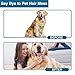 EazinGo Pet Grooming Handschuh Sanfter Enthaarungspinsel Handschuh Effizienter Tierhaarentferner Mitt - Verbessertes Fünf-Finger-Design - Perfekt für Hund und Katze mit langem und kurzem Fell, 1 Paar
