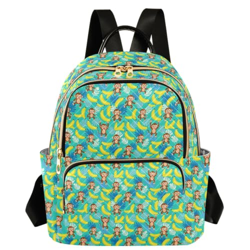 Mochila estampada de plátano talla S para mujer casual y paseos