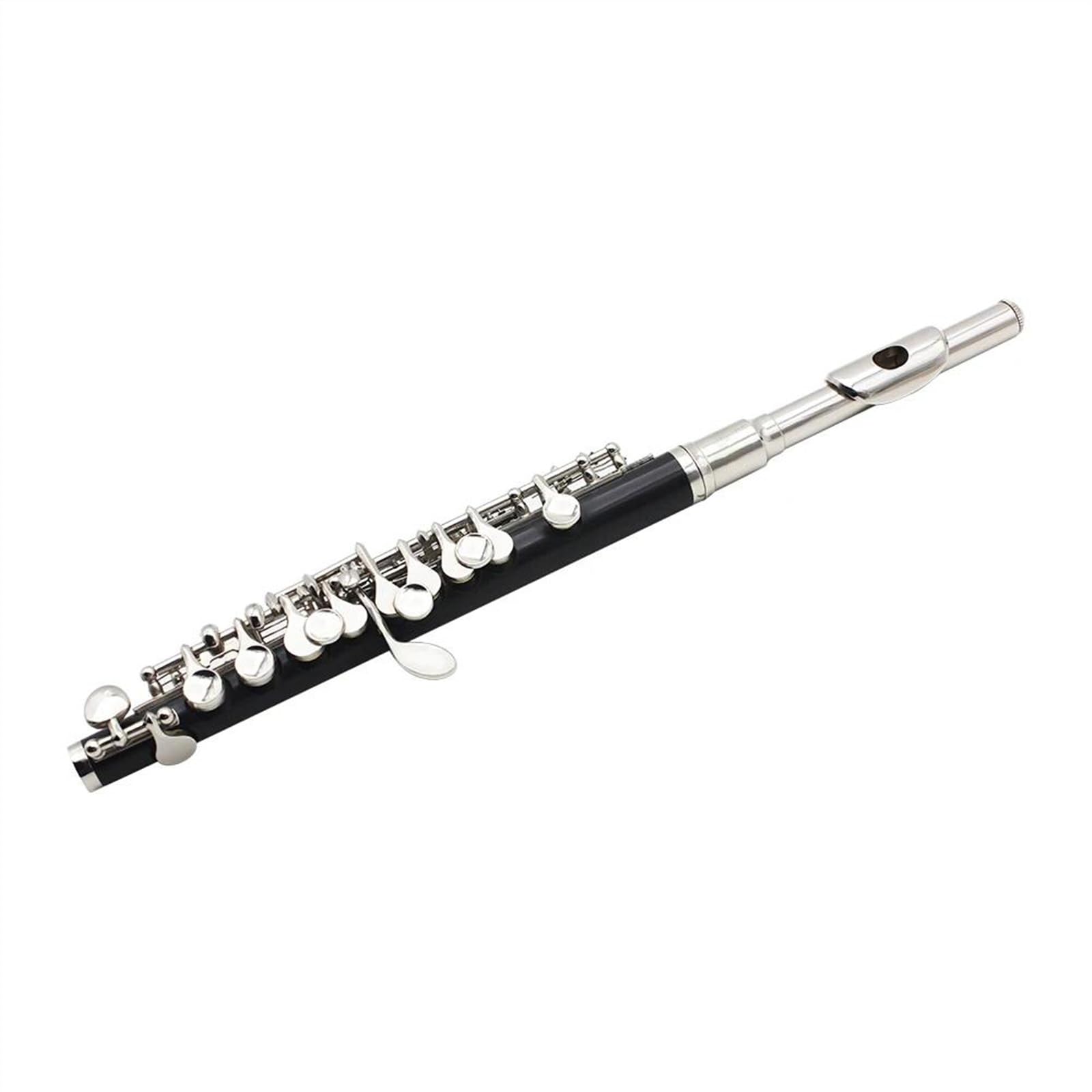 Piccolo De 16 Teclas, Flauta De Medio Tamaño C, Cuproníquel, Plateado, Piccolo Con Estuche Piccolo Flauta Travesera Kit
