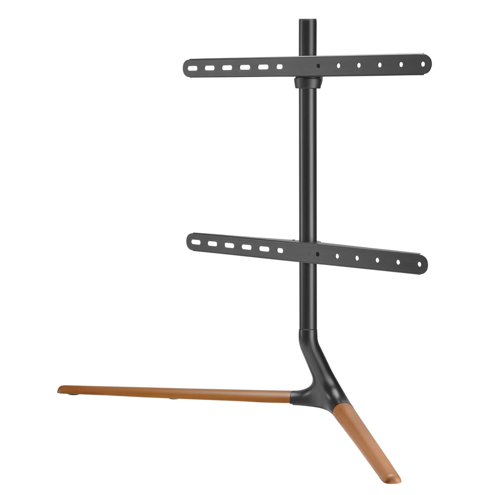 pro.tec Support TV Écrans Jusqu'à 70 Pouces VESA de 200 x 200 à 600 x 400 mm Capacité de Charge 40 kg Pivotant de +70° à -70° Acier Aluminium Hêtre 77 x 97 x 35 cm Noir Effet Bois