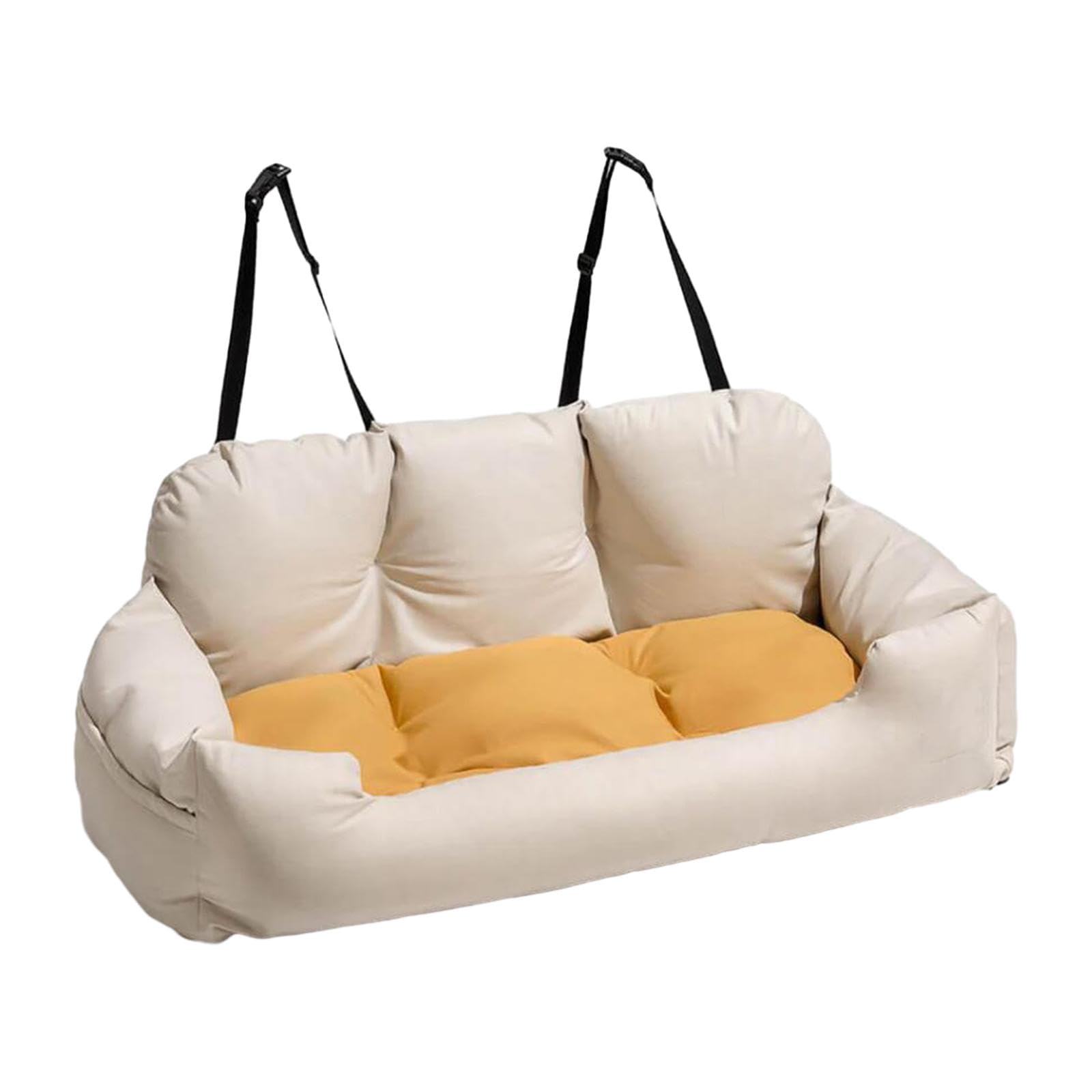 MagiDeal Asiento Elevador para Mascotas, Asiento de Coche para Perros, Caseta Lavable, Fondo Antideslizante, Cama Suave para Perros, Grande, para Gatitos, Perr, Longitud 120cm