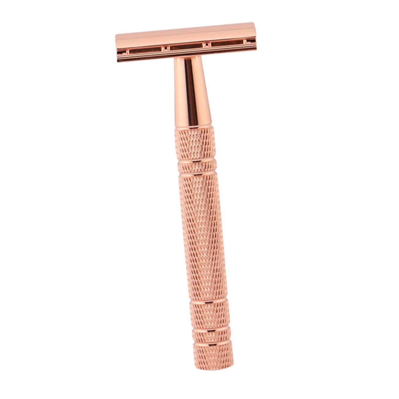 FRCOLOR Old Style Shaving Razor Double Edge Safety Razor Manual Beard Shaver Metal Shaving Tool