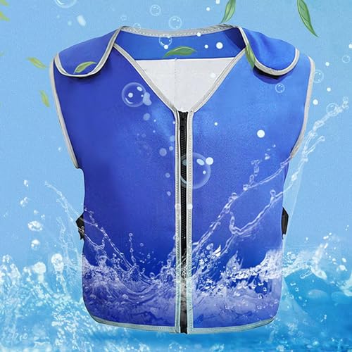 Cooling Vest with Ice Packs for Men Women,Ice Reflective Vest Cool Jacket,Summer Cooling Ice Vest for Hot Weather4
