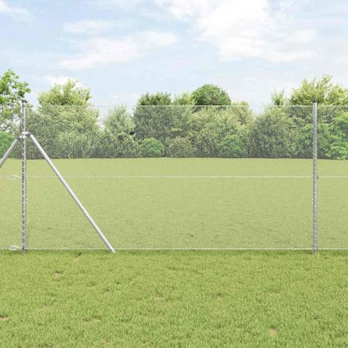 Sophrelle Cerca Hexagonal Plateado 1,2 x 10 m Acero galvanizado Plata,42005646
