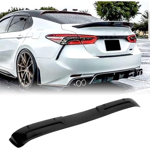 Acmex Rear Window Roof Wing Compatible with 2018-2024 8th Gen Camry LE SE XSE XLE Hybrid, JDM Style Roof Spoiler Lip, Matte Black Style Cover