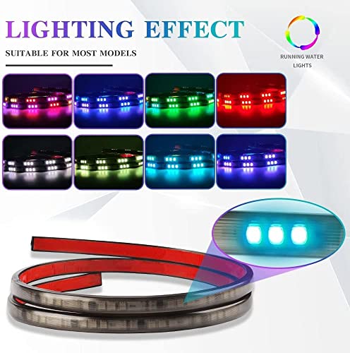 Car Led Light Strip Exterior Waterproof 24Inches Rgb Multicolor Drl Led Strip Lights For Car Front Bumper Grille Light,With Turn Signal Light, For Car Daytime Running Light For Cars,Suvs,Trucks #TOP7