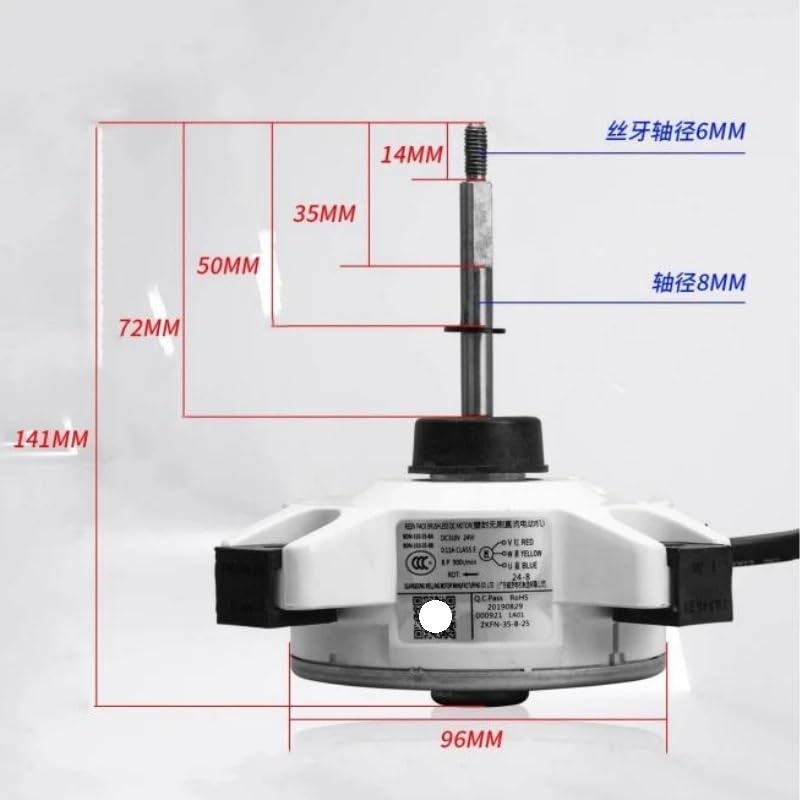 DC310V 24W Variable Frequency Air Conditioning DC External Motor for AUX RDN-310-35-8A/B Fan Replacement