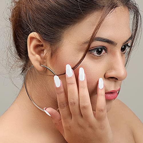Image of FYORR White O White Professional Nail Polish | Long Lasting, Quick Dry, Chip Resistant, High Shine Nail Paint | Smooth & Easy Application, Vibrant Trendy Shades for Women & Girls Party Daily Use 15ml